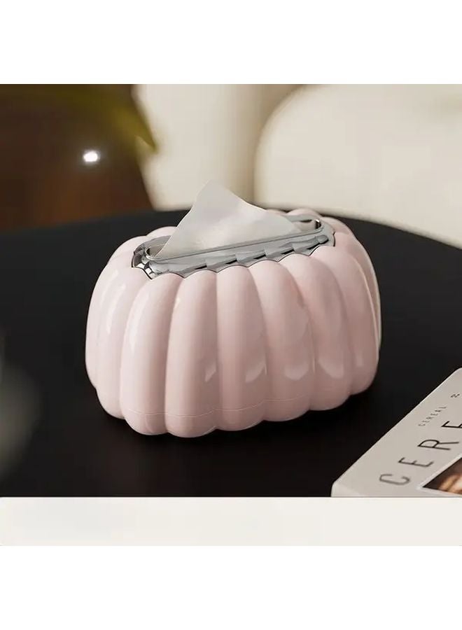 مسحوق الكريم صندوق المناديل الحديث بلاستيك متين توفير المساحة ديكور منزل بسيط - Image 1