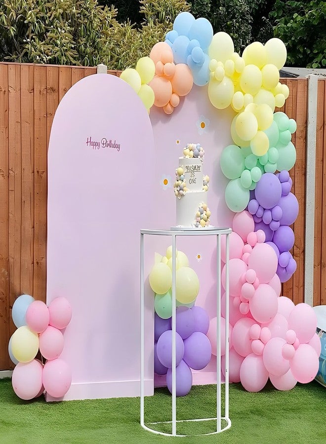 Netnology Pastel Balloon Arch Garland Kit - 131Pcs Rainbow Balloon Arch Kit - Birthday Balloons, Macaron Pink Yellow Blue Purple Balloons for First Birthday Baby Shower Wedding Party Decorations - Image 4