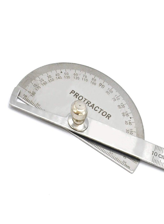 AAProTools Steel Protractor 0-180 Degrees with Round Head Stainless WG-004 - Image 3