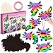 B1ykin 60Pcs Axolotl Scratch Card Gifts Ornaments Set DIY Magic Axolotl Scratch Cards Craft Kit for Kids Black Hanging Tags Party Favors for Birthday School Classroom Art Activity - Image 2