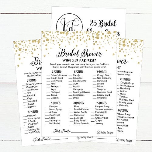 Hadley Designs Gold Bridal Shower Games for 25 Guests – Fun and Hilarious Bridal Games for Showers, Wedding Shower, Engagement, Classy Party Activities - Image 3