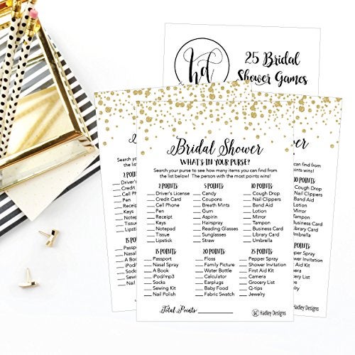 Hadley Designs Gold Bridal Shower Games for 25 Guests – Fun and Hilarious Bridal Games for Showers, Wedding Shower, Engagement, Classy Party Activities - Image 2
