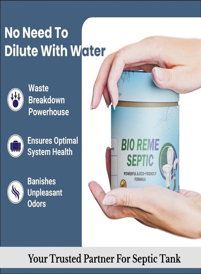 Bio Reme Septic Tank Cleaning Powder 500 Gms with Active Bacteria Formula for Odour Control, Eco Friendly Septic Care Treatment for Low Maintenance Household and Commercial Systems - Image 2