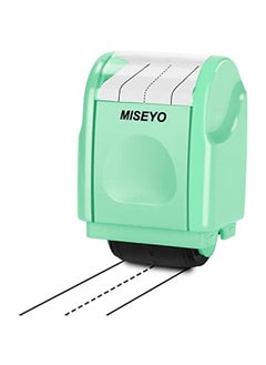 Generic Mint Green Self-Inking Line Rolling Stamp for Kids to Practice Dashed Handwriting Lines  - Image 1