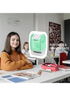 Generic Mint Green Self-Inking Line Rolling Stamp for Kids to Practice Dashed Handwriting Lines  - Image 5