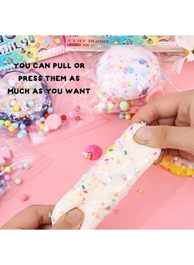 مجموعة ألعاب الضغط الإسفنجية من تابا، 4 قطع، ألعاب تململ لطيفة من فوفو سكويشيز من البولي فينيل كلوريد لتخفيف التوتر الحسي وتغليف هدايا OPP، إسفنجية مناسبة للبالغين - Image 2