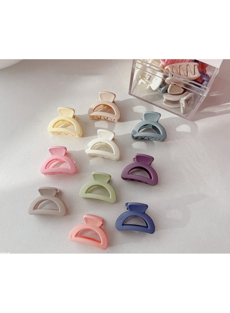 Generic small clip  acrylic mini cute small hairpin  clip 10 Pieces Box 