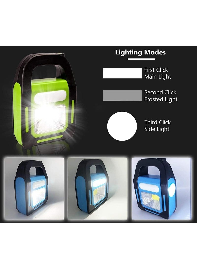 Multi-Function Emergency Work Light with Solar Panel and 3 Light Sources, Portable for Indoor Outdoor Use - Image 3