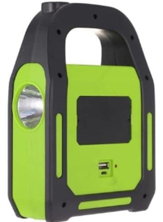Multi-Function Emergency Work Light with Solar Panel and 3 Light Sources, Portable for Indoor Outdoor Use - Image 2