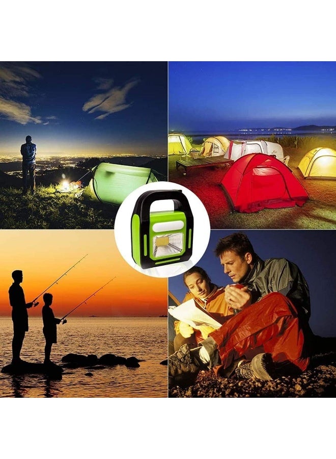 Multi-Function Emergency Work Light with Solar Panel and 3 Light Sources, Portable for Indoor Outdoor Use - Image 4