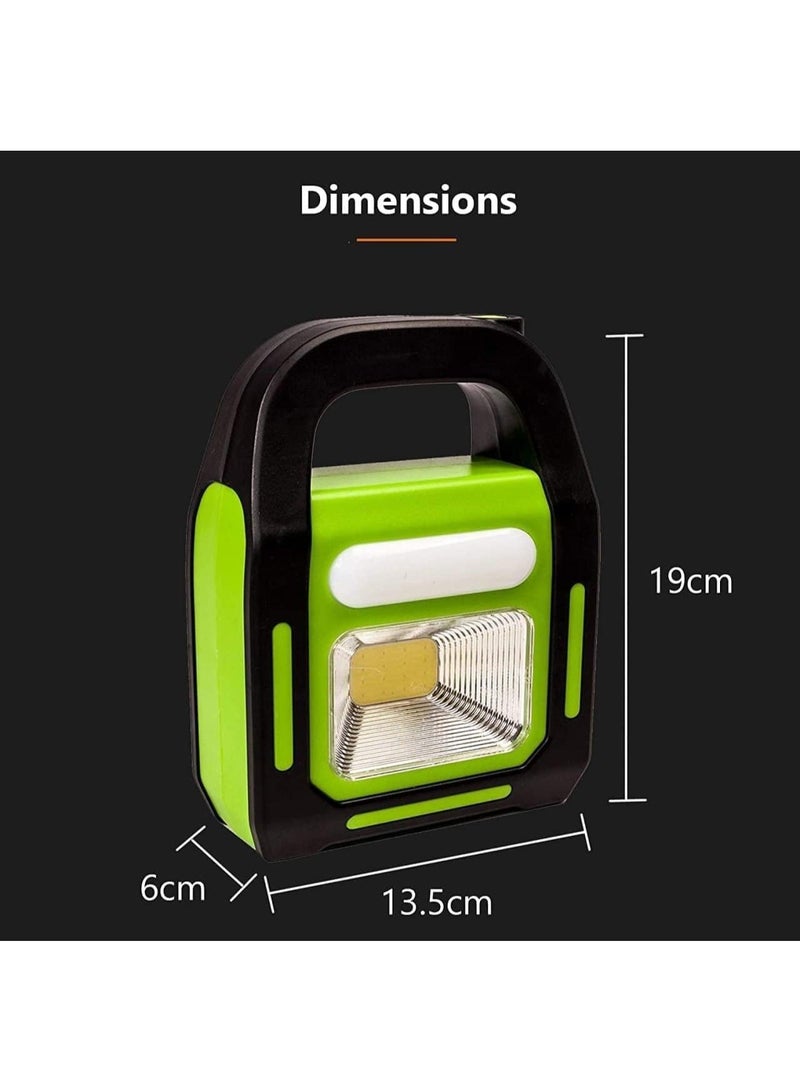 Multi-Function Emergency Work Light with Solar Panel and 3 Light Sources, Portable for Indoor Outdoor Use - Image 5