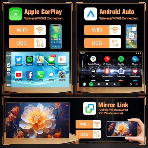 Naifay Car Radio for Toyota Tacoma 2005-2015 Stereo, 9inch IPS Touch Screen for Toyota Tacoma Radio with Carplay Android Auto/Bluetooth/GPS/WiFi/SWC/MIC (Non-J.B.L Version) - Image 3