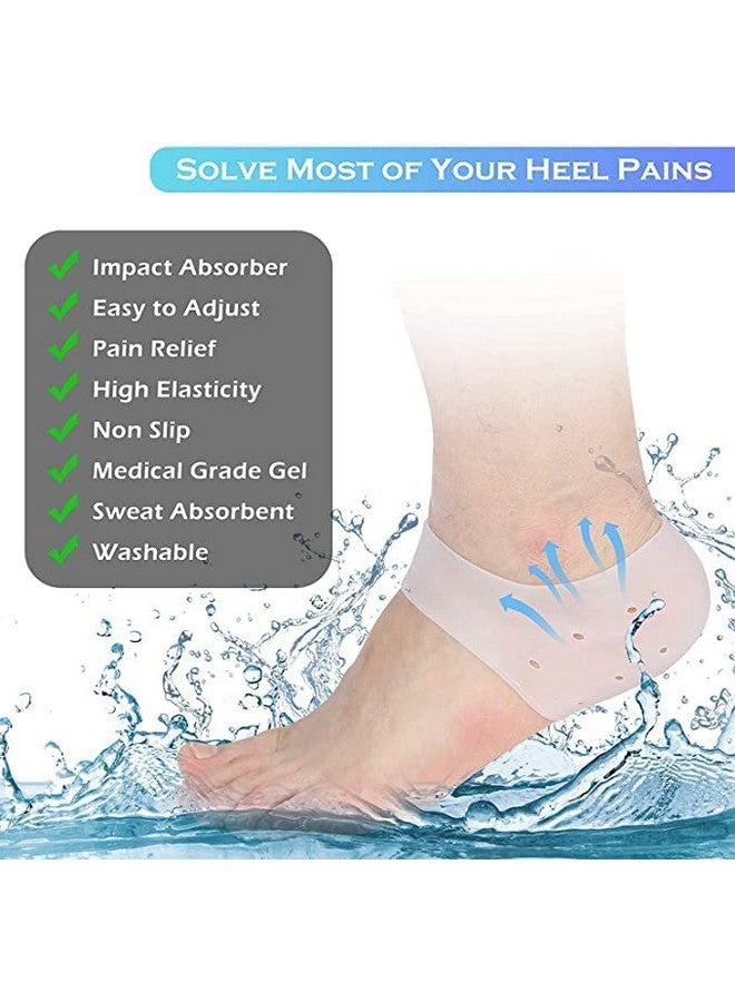 ATOOZED Anti Crack Silicone Half Gel Heel And Foot Protector Moisturizing Socks for Foot Care for Men and Women Pain Relief And Heel Cracks 1 Pair (Free Size) - Image 5