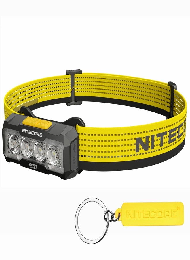 نايت كور مصباح رأس خارجي خفيف الوزن للغاية من نايت كور NU27 بقوة 600 لومن، متعدد درجات حرارة الألوان، قابل لإعادة الشحن عبر منفذ USB-C - Image 1