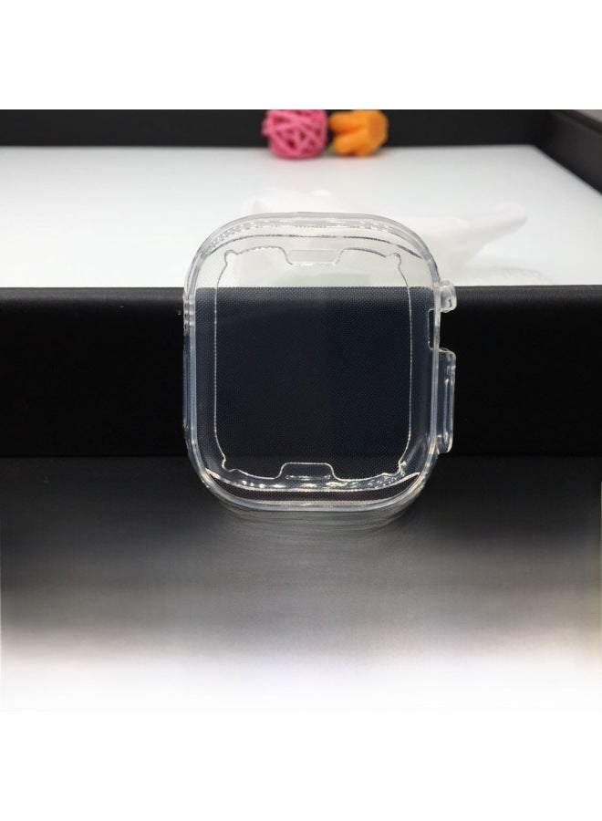 Watch Case Protective Cover For Watch 44mm 40mm 38mm 42mm Pu Leather Ultra-thin Lightweight Slim Fit Cover-Color:Transparent-Appearance Size:S10/42mm