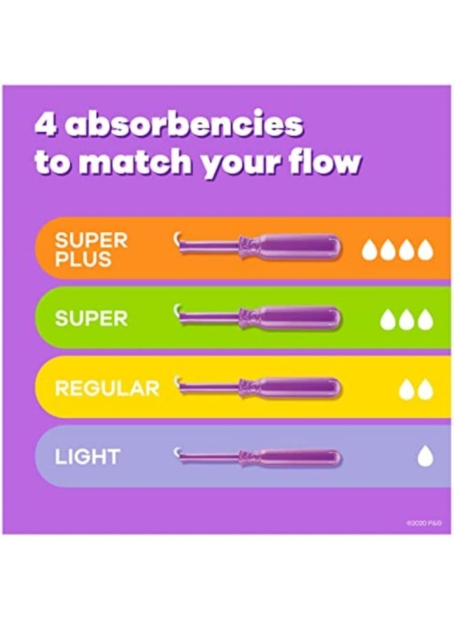 Tampax Radiant Tampons for Women with LeakGuard Braid Super Absorbency Unscented 84 Count 3 Packs of 28 - Image 2