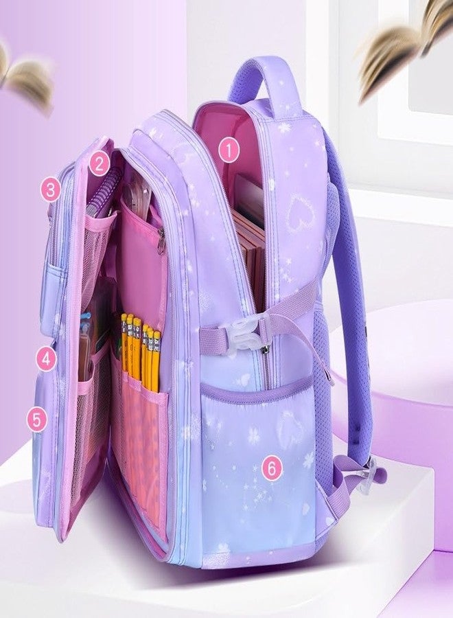 ONOTIC Kawaii Backpack for Girls, College Fancy Bag, School Bag, College Bag for Girls, Kids Gift, Bag for Girls, Bag for Kids, Trendy College Backpacks for Girls 46cms (Stationary Blue) - Image 5
