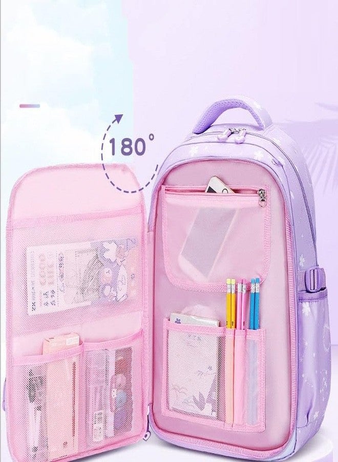 ONOTIC Kawaii Backpack for Girls, College Fancy Bag, School Bag, College Bag for Girls, Kids Gift, Bag for Girls, Bag for Kids, Trendy College Backpacks for Girls 46cms (Stationary Blue) - Image 3