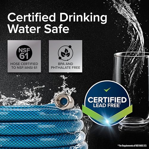 Camco TastePURE 35-Foot Premium Camper/RV Drinking Water Hose - Features a Heavy-Duty No-Kink Design with Strain Relief Ends & 5/8-Inch Inside Diameter - NSF Drinking Water Safe Certified (22843) - Image 3