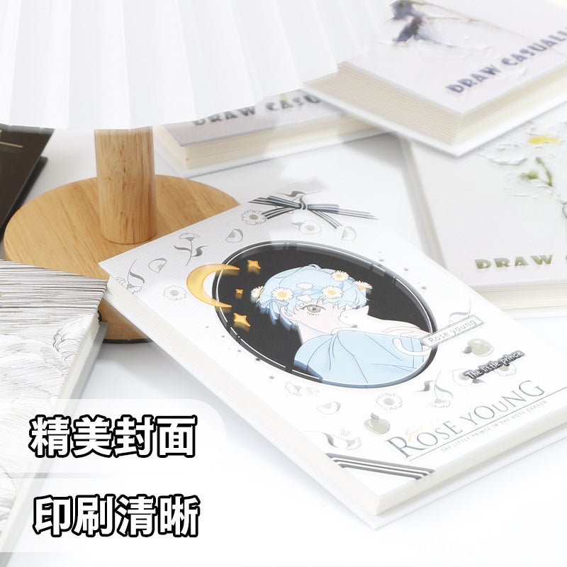 Creative Travel Check-In Stamp Book Sketch Blank Accordion Folding Book Diy Hand Ledger Cartoon Picture Book Hand-Painted Book - Image 3