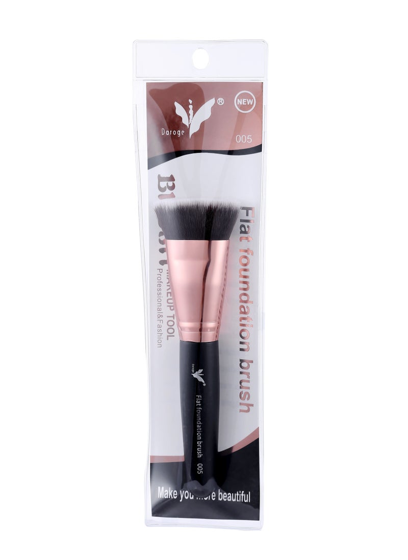 daroge Professional Flat Foundation Makeup Brush Black/Rose Gold  - Image 5