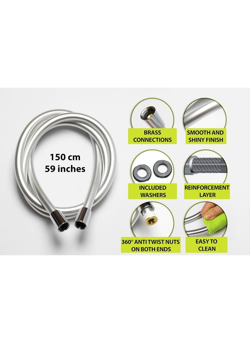 Shams - Portable travel bidet set with 2 bidet handles + 1.5m grey hose + Teflon + 15m 6mm hose for multiple uses - Image 1