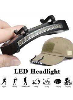 ماركة غير محددة 1 قطعة مصباح أمامي LED موفر للطاقة، مصباح يدوي، مشبك على قبعة، مصباح أمامي للصيد في الهواء الطلق، مصباح أمامي فائق السطوع (البطاريات غير متضمنة)  - Image 1