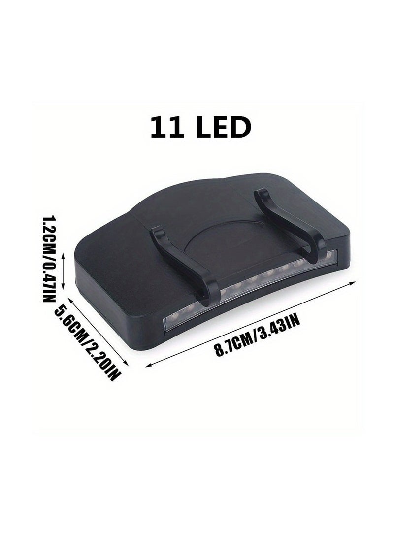 1pc LED Energy Saving Headlight HeadLamp Flashlight, Clip-On Cap Hat Torch Head Light For Outdoor Fishing Camping Hunting, Super Bright HeadLamp (batteries not included) - Image 4
