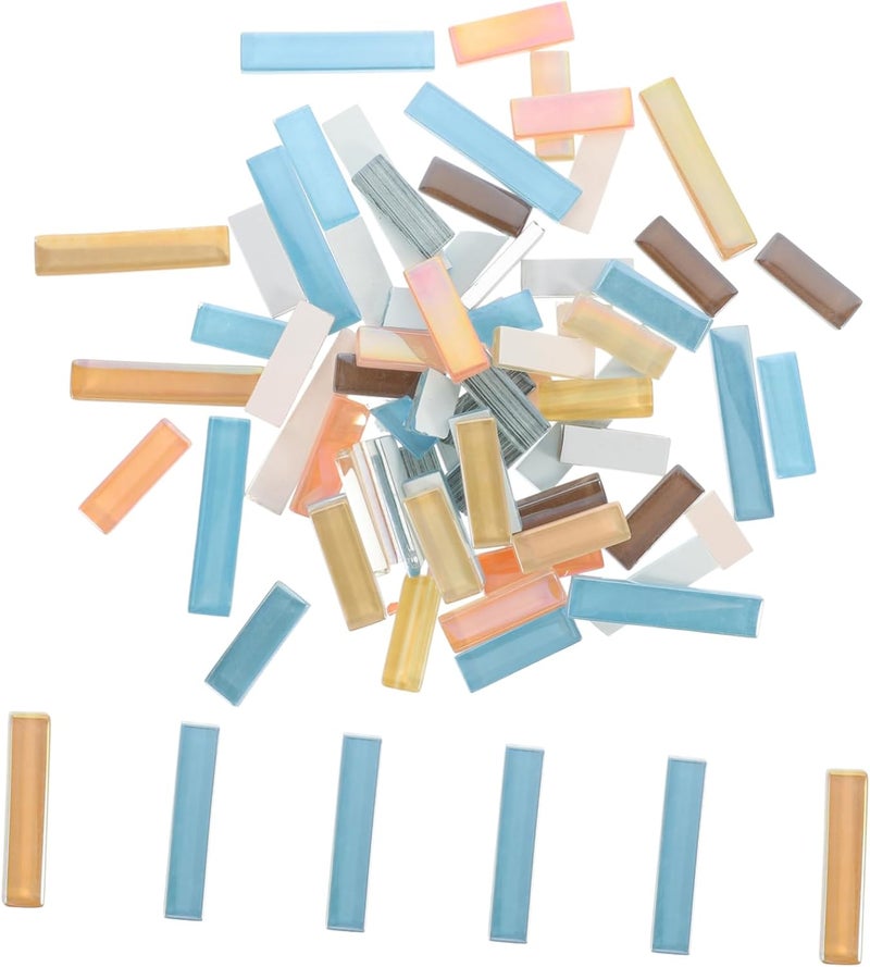 4pcs Mosaic Tiles Boards Crafts Supplies Flat Crystal Marbles Assorted DIY Mosaic Tiles Kit - Image 4