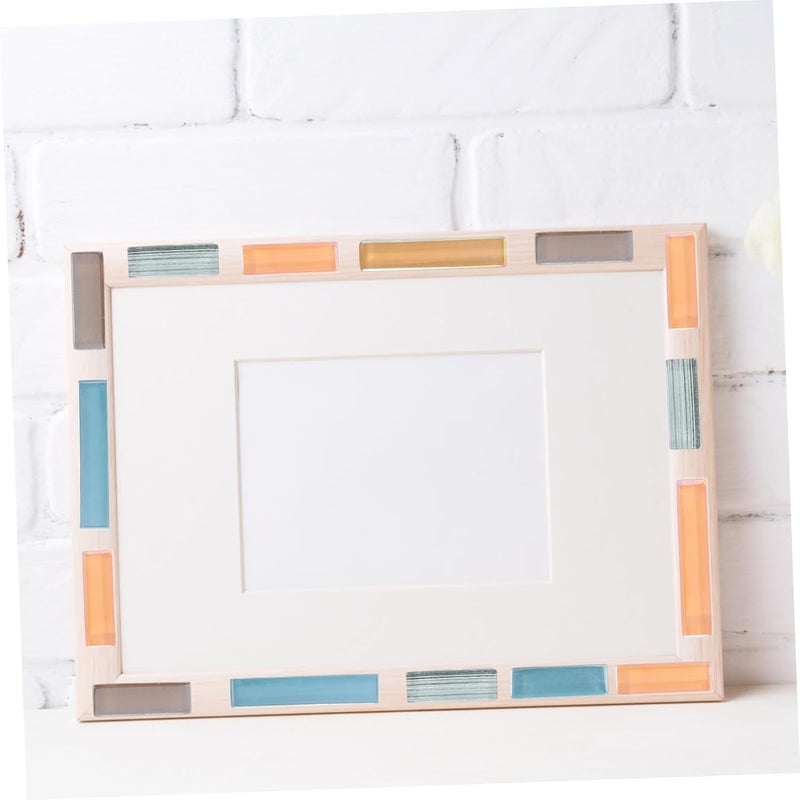 4pcs Mosaic Tiles Boards Crafts Supplies Flat Crystal Marbles Assorted DIY Mosaic Tiles Kit - Image 5