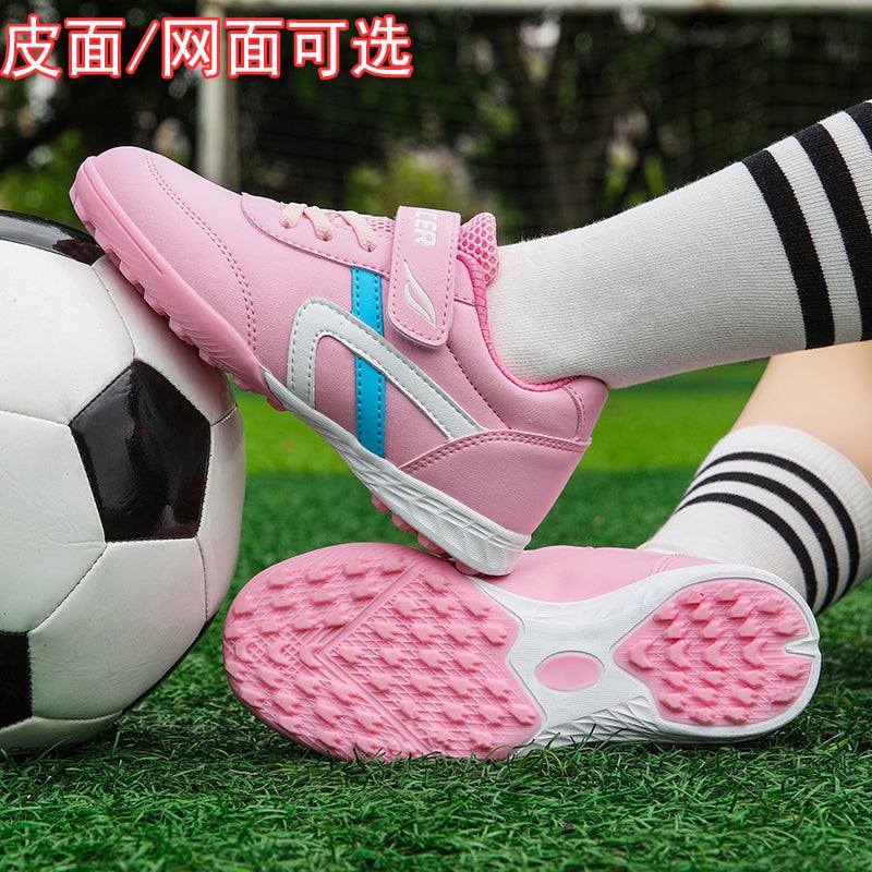 Women'S Football Shoes Pink Broken Nails Tf Kids Primary School Children Girls Training Shoes Girls - Image 4