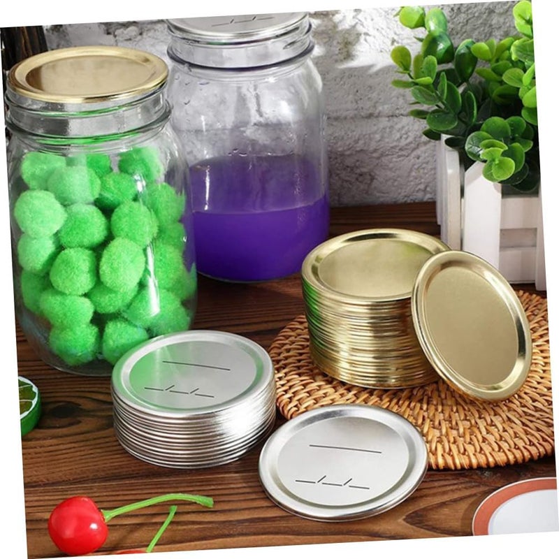 Homoyoyo 30pcs 86mm Mason Jar Lids Tinplate Date Discs Mason Jars Sealing Covers for Canning and Food Storage - Image 3