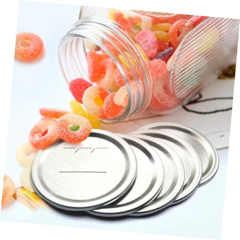 Homoyoyo 30pcs 86mm Mason Jar Lids Tinplate Date Discs Mason Jars Sealing Covers for Canning and Food Storage - Image 4