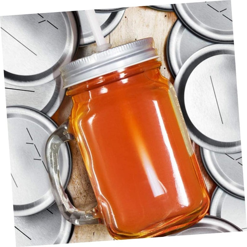 Homoyoyo 30pcs 86mm Mason Jar Lids Tinplate Date Discs Mason Jars Sealing Covers for Canning and Food Storage - Image 5
