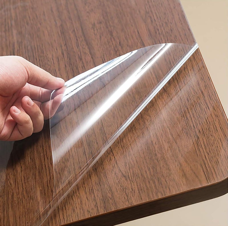 HOME13™ Clear Glossy Self Adhesive Film Covering Removable Protective Film Peel & Stick Wallpaper Oil Proof Contact Paper Shelf Drawer Liner (2 Feet x 4 Feet, Clear Glossy Film) - Image 4