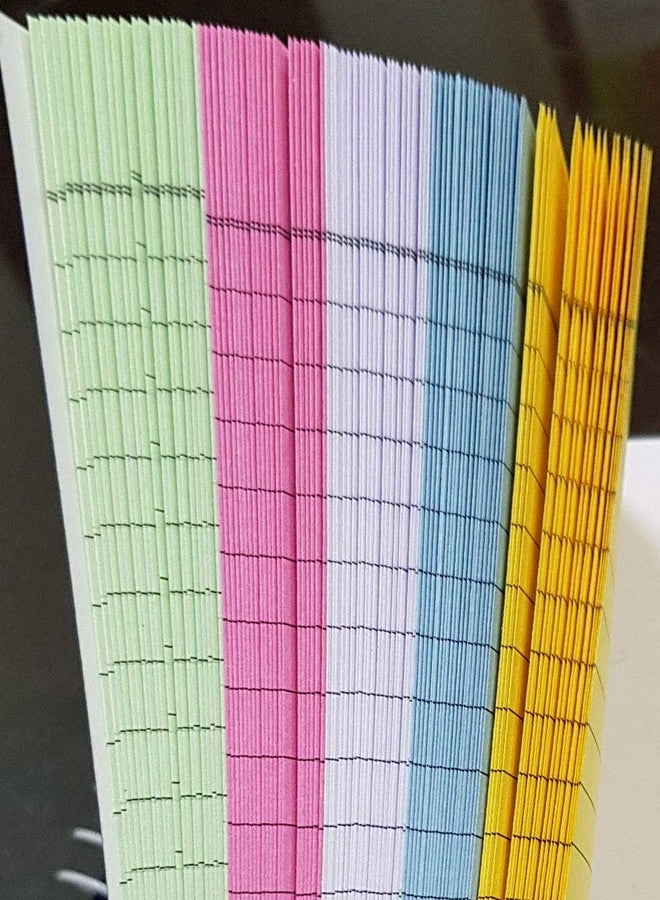 amblitz Notebook | 200 Pages | Pack of 2 Notebooks | Ruled Single Line | Short Size A5 | Contains Coloured Pages | 5 Different Colors | Code 1024 | - Image 3