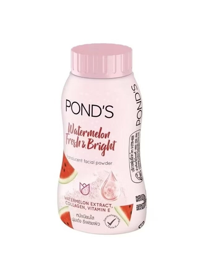 بوندز بودرة وجه منعشة ومشرقة برائحة البطيخ | بودرة تثبيت خفيفة الوزن وشفافة | غنية بالكولاجين وفيتامين هـ - Image 3