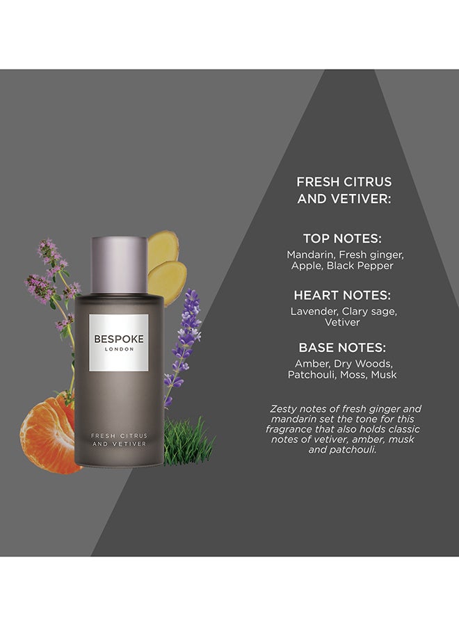 BESPOKE LONDON BESPOKE London Perfume For Men Fresh Citrus & Vetiver Eau De Parfum | 100ml | Invigorating & Earthy Scent | Long-Lasting, Refreshing Fragrance | Perfect for Daily Wear & Special Occasions  - Image 3