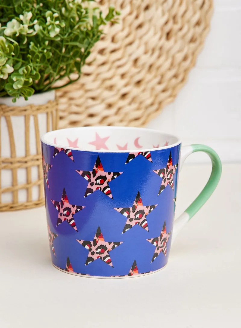 eleanor bowmer Blue Leopard Mug
