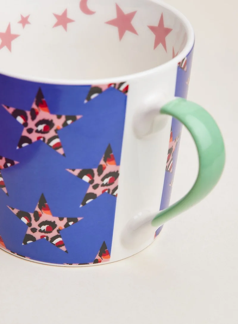 eleanor bowmer Blue Leopard Mug