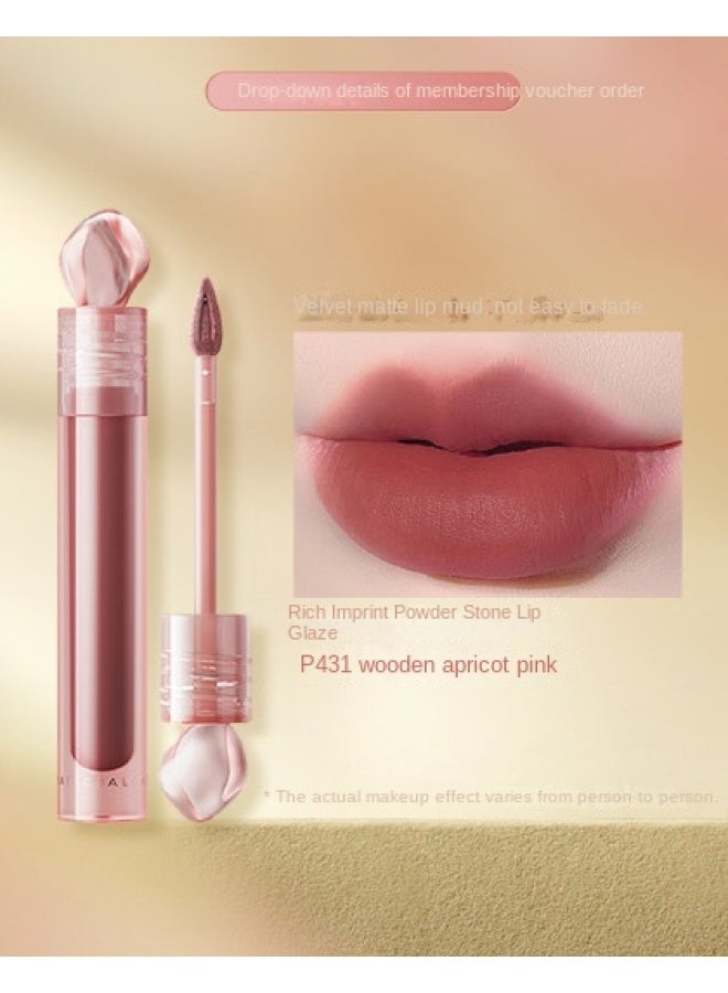 intense Impression Lip Glaze Stone Velvet Matte Lip Mud Long-lasting Color - Image 2