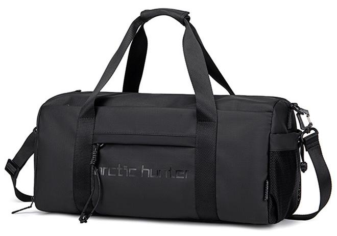 أركتيك هانتر LX00537 شنطة رياضية دافيل يد كتف مقاومة للماء مناسبه للسفر والجيم ذات سعة كبيرة من اركتك هنتر - اسود - Image 1