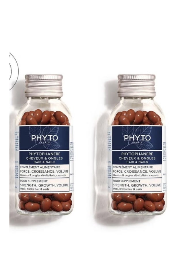 Phyto Phytophanere Natural Hair Loss Thinning Dietary Supplement, 2 x 120 Capsules - Image 1
