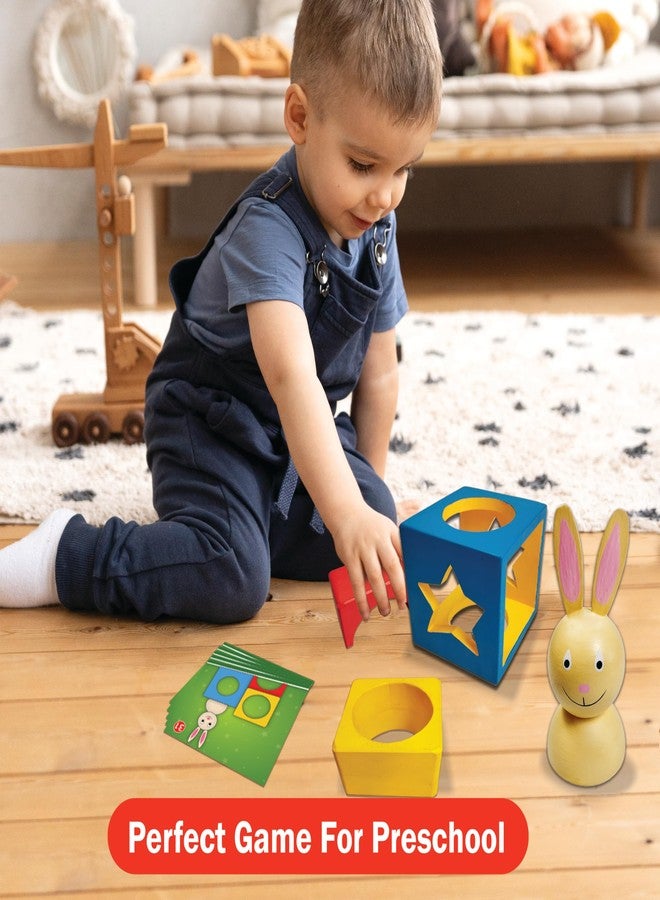 WONDRBOX Wooden Toys for Babies/Kids, Boys & Girls of 1, 2, 3, 4 Years Old Age (Multicolor) (Bunny Boo) - Image 2