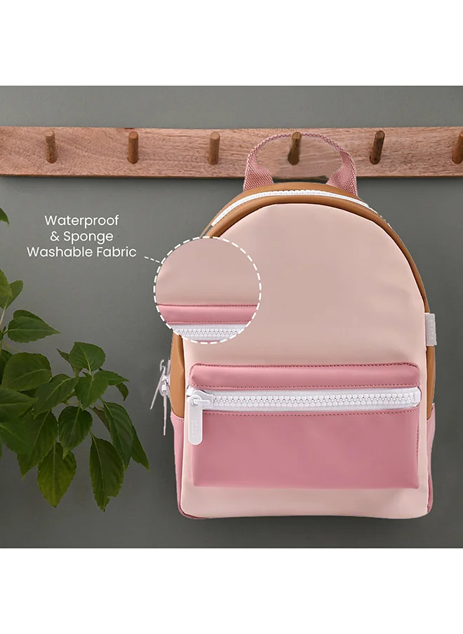 BEABA Faro Multipocket Diaper Backpack with Accessories – Dusty Rose