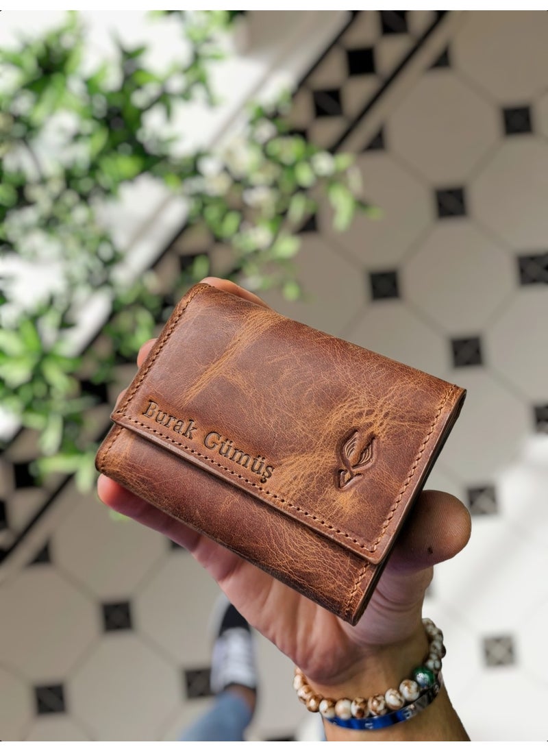 VISSO - 660 Genuine Leather Personalized Accordion Fan Card Holder Wallet with Strong Magnet Lock - For Men and Women - (Patented) - Image 1