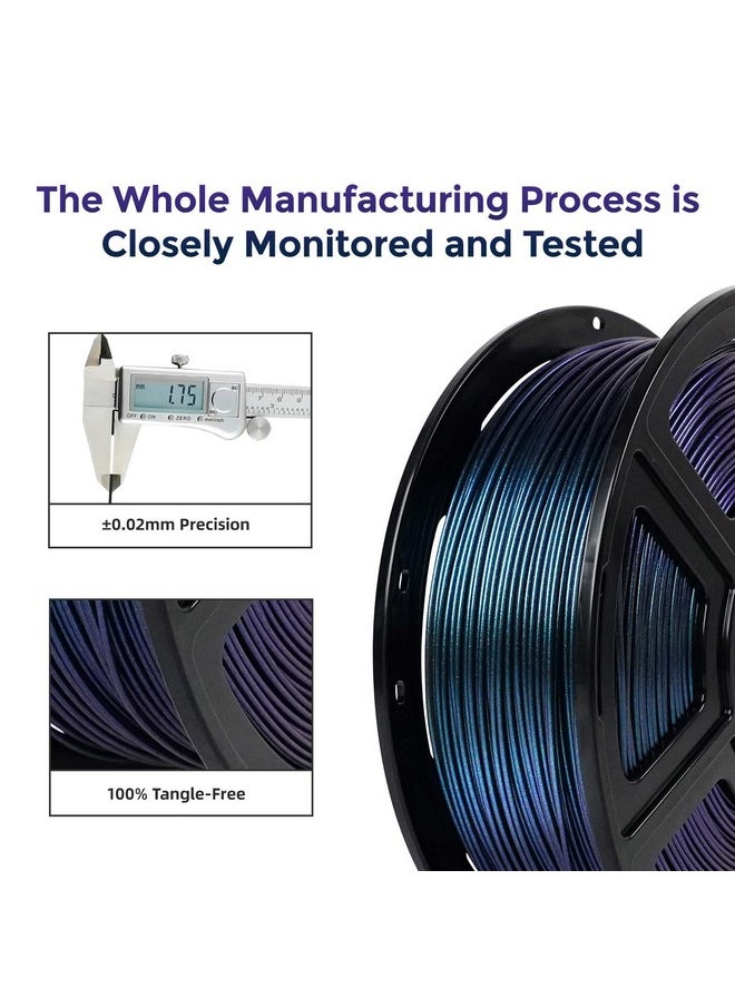 FLASHFORGE FLASHFORGE PETG Pro Filament 1.75mm +/- 0.02mm Burnt Titanium, Color Changeable 3D Printer Filament 1kg, Chameleon 3D Printing Filament Changing Colors with Light, Perfectly Hide The Layer Line  - Image 4
