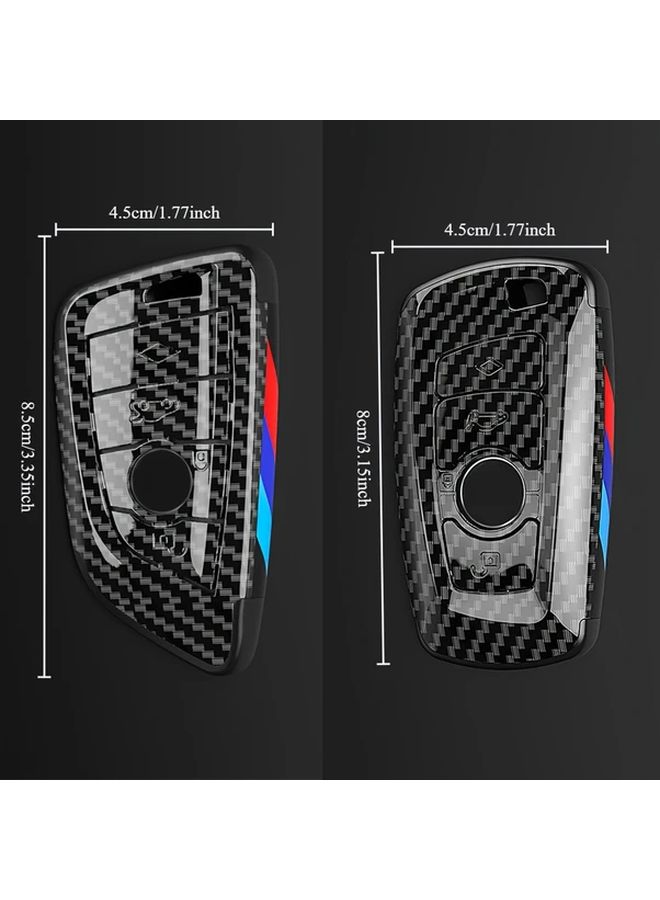 ABS Carbon Fiber Car Key Shell Case Protective Cover Key Fob Housing For F15 Type F10 F20 F22 F30 F32 F48 F16 F25 G30 G01 - Image 2