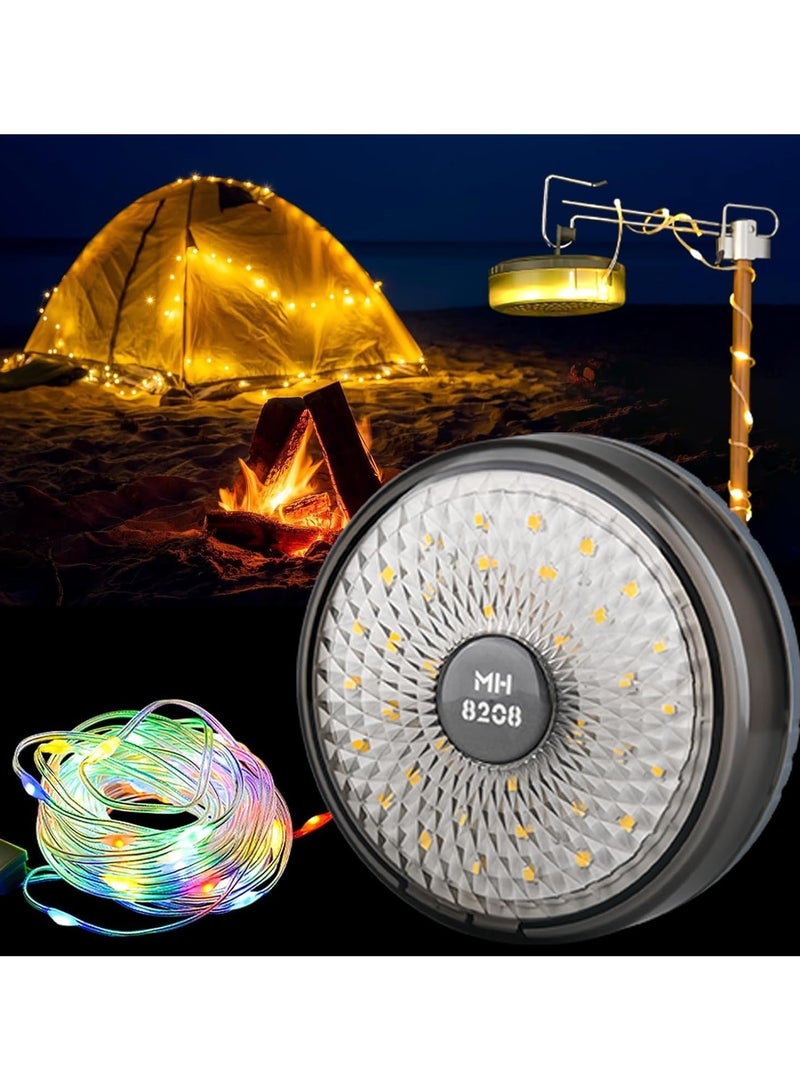 Generic Outdoor Camping String Lights - Multi-functional 4-in-1 Camping Lights, Compact and Portable for Hiking, Tenting, Patio Party  - Image 1