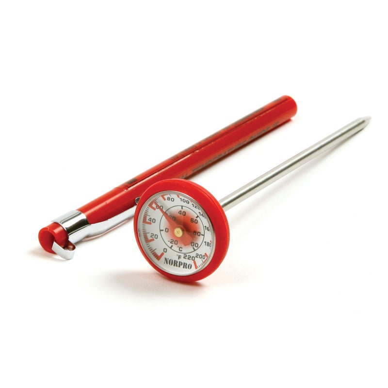 Norpro Soft Grip Silicone Instant Read Thermometer 1 EA Red 5970